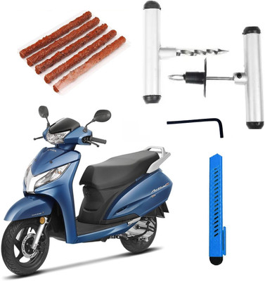DheVan Tubeless Tyre Puncture Repair Kit PC-12 with Solid Metal Handle Tubeless Tyre Puncture Repair Kit