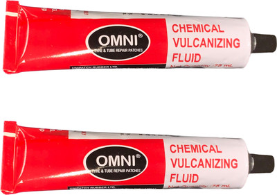 PRIDE Omni Chemical Vulcanizing Fluid CVF 75ml 2pcs Tubeless Tyre Puncture Repair Kit
