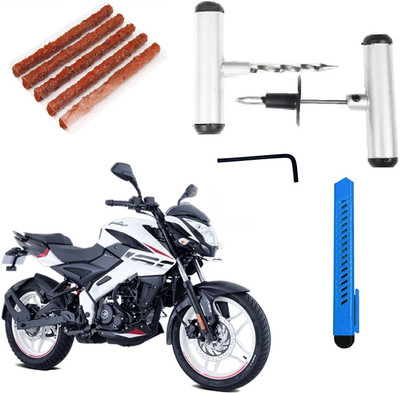 DheVan Puncture Repair Kit with Solid Metal Handle For Bajaj Pulsar NS 160 Tubeless Tyre Puncture Repair Kit