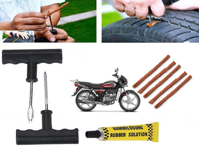 SHOWRIDE Tubeless Tyre Puncture Kit Tubed Tyre Puncture Repair Kit