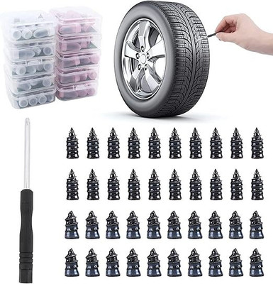 BnM 10 Pcs Vacuum Car Tyre Repair Nail Tubeless Tyre Puncture Repair Kit