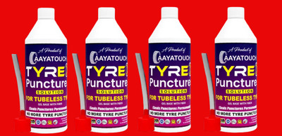 Aayatouch Tubeless Tire Sealant | Anti Puncture Liquid_A001_For Bike & Car Tyre Pack Of 4 Tubeless Tyre Puncture Repair Kit