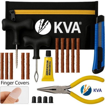 KVA KV-136 Tubeless Tyre Puncture Repair Kit