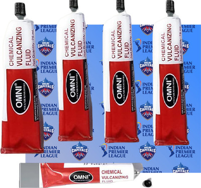 PRIDE NO_1 OMNI Chemical Vulcanizing Fluid CVF 75ml Adhesive/Solution Tube 5 Pcs Tubed Tyre Puncture Repair Kit