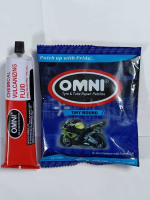 PRIDE TINNY ROUND 100PCS WITH 1CVF 75ML Tubeless Tyre Puncture Repair Kit