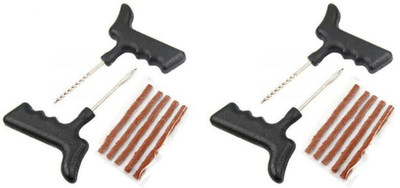 GANESHA INDUSTRIES Tubeless Tyre Puncture Kit with 5 Strips for Car, Bike & Other Vehicles Set of 2 Tubeless Tyre Puncture Repair Kit