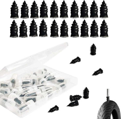 Valuesphere Tyre Puncture Repair Kit, Rubber Nail Screws for Car, Motorcycle (20 Pcs) Tubeless Tyre Puncture Repair Kit