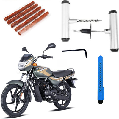 DheVan Tubeless Tyre Puncture Repair Kit with Solid Metal Handle For Bajaj CT 100 Tubeless Tyre Puncture Repair Kit