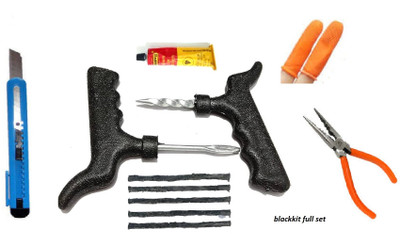 PRIDE full set of black for puncture kit Tubeless Tyre Puncture Repair Kit