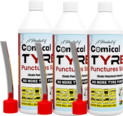 Redtize Puncture Solution,Tyre Sealar For HeavY; Work Tubeless Tyre Pack Of 3 Tubed Tyre Puncture Repair Kit