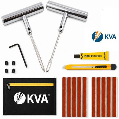 KVA KV-125 Tubeless Tyre Puncture Repair Kit