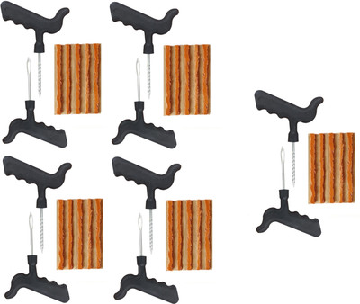 PRIDE BUY 1 GET 4 FREE Tubless Tyre puncture repair tool kit with 25 strips Tubeless Tyre Puncture Repair Kit
