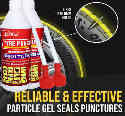 Redtize Tyre Sealer Anti Puncture Tyre Sealant for All Two Wheeler Pack Of 2 Tubeless Tyre Puncture Repair Kit