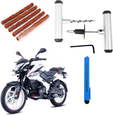 DheVan Tubeless Tyre Puncture Repair Kit with Solid Metal Handle For Bajaj NS 160 Tubeless Tyre Puncture Repair Kit