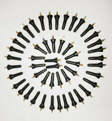 GANESHA INDUSTRIES Sensor Valve Stem for Car Single Hole Nut 50Pcs(TPMS) Sensor Valve, Vehicle Car Tubeless Tyre Puncture Repair Kit