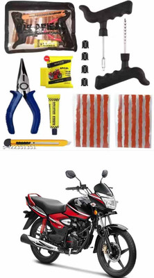 APICAL New Puncture Repair Tool Kit With (Storage Bag ) For CB Shine Tubeless Tyre Puncture Repair Kit