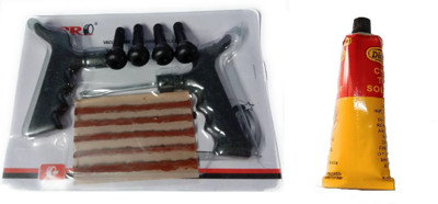 SEAHORSE POLYMERS Puncture Repair Kit 5 Strips With 4pcs TR414 And Diamond Tube Solution Tubeless Tyre Puncture Repair Kit