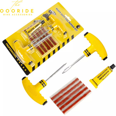 OOORIDE Universal Tubless Tyre Puncture Repair Kit Emergency Kit Heavy Tool Tubeless Tyre Puncture Repair Kit