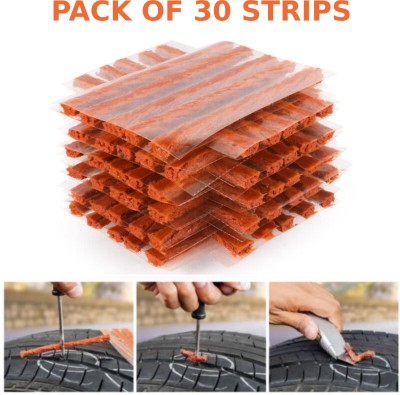 WILLIBEE W-30, Puncher Repair Strips (Pack of 30) Puncture Strips Tubeless Tyre Puncture Repair Kit