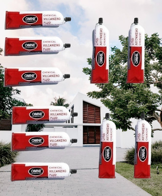 PRIDE 10 Pcs Omni Chemical Vulcanizing Fluid (CVF 75 ml) Adhesive/Solution Tubeless Tyre Puncture Repair Kit