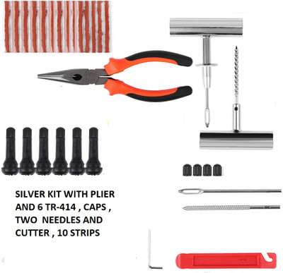 PRIDE Car Tyre Puncture Emergency Repair Kit Professional Flat Tire Plug Tool Tubeless Tyre Puncture Repair Kit