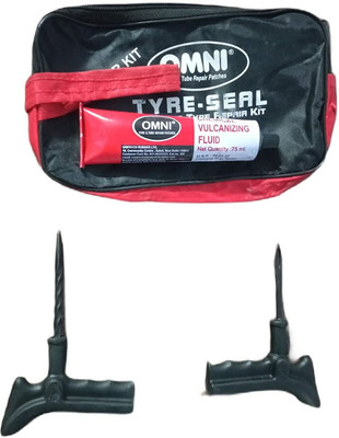 GANESHA INDUSTRIES Omni Puncture Repair Kit With 1Pcs Omni CVF Solution Tubeless Tyre Puncture Repair Kit