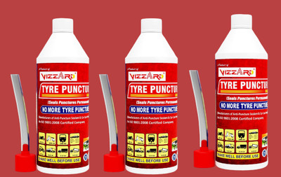 New Face Tubeless Tyre Sealant And_M001_Instantly Seals Tubeless Pack Of 3 Tubeless Tyre Puncture Repair Kit