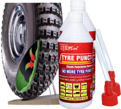 Redtize sealer ,anti puncture Tyre Sealant for All Two Wheeler's Tube Tyre's (1000ml) Tubeless Tyre Puncture Repair Kit