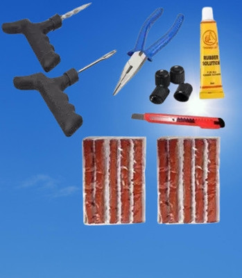 PRIDE PREMIUM FULL SET OF BLACKKIT ON BEST PRICE Tubeless Tyre Puncture Repair Kit