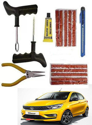 FKOK Car Puncher Repair Kit For Tata Tiago Facelift Tubeless Tyre Puncture Repair Kit