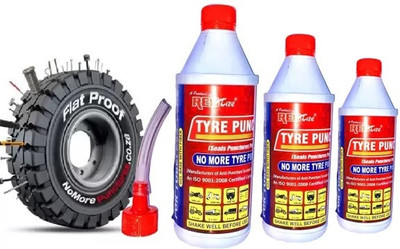 Redtize Tubeless Tyre Sealant And Coolant Tubeless (1500ml Pack Of 3) Tubeless Tyre uo;g Tubeless Tyre Puncture Repair Kit