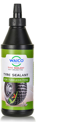 WAICO Tubeless Tire Sealant 350mL Anti Puncture Liquid Gel for Bike, Scooty & Car Tyre Tubeless Tyre Puncture Repair Kit