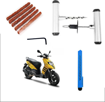 DheVan Tubeless Tyre Puncture Repair Kit with Solid Metal Handle For Aprilia Strom 125 Tubeless Tyre Puncture Repair Kit