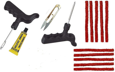 PRIDE Cars,Bikes Tubeless Tyre Full Set Puncture Repair Kit Tubeless Tyre Puncture Repair Kit
