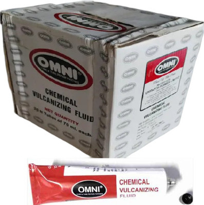 PRIDE OMNI CVF Solution tyre and tube repair patches (pack of 20 pcs 75ml each) Tubed Tyre Puncture Repair Kit