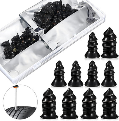 Somapa Tire Repair Rubber Screws, Vacuum Tyre Repair Nail Fast Repair(32) Tubeless Tyre Puncture Repair Kit