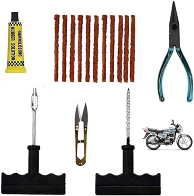 SHOWRIDE Complete Tubeless Tyre Puncture Repair Kit Tubeless Tyre Puncture Repair Kit Tubeless Tyre Puncture Repair Kit
