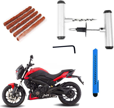 DheVan Tubeless Tyre Puncture Repair Kit with Solid Metal Handle For Bajaj Dominar 400 Tubeless Tyre Puncture Repair Kit