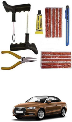 FKOK Car Puncher Repair Kit For Audi A3 Cabriolet Tubeless Tyre Puncture Repair Kit