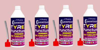 Aayatouch Tubeless Tyre Sealant_F001_Anti Puncture Liquid Pack Of 4 Tubeless Tyre Puncture Repair Kit