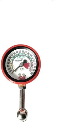 PRIDE XOXO Analog Tire Pressure Gauge 200 PSI For Car Scooter Motorcycle Tubed Tyre Puncture Repair Kit