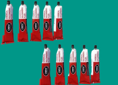 PRIDE (CVF 75 ml) Adhesive/Solution Tube for Tyre & Tube Repair 9 PCS Tubed Tyre Puncture Repair Kit