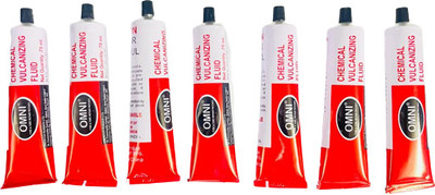 SEAHORSE POLYMERS TYRE and Tube Repair Patches Chemical VLCANIZING Fluid Set of 7PCS Each PCS 75ML Tubed Tyre Puncture Repair Kit