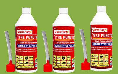New Face KBJ Tubeless Tyre Sealant And_DD001_Instantly Seals Tubeless Pack Of 3 Tubeless Tyre Puncture Repair Kit