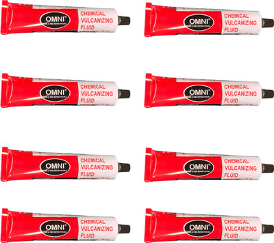 PRIDE Omni Chemical Vulcanizing Fluid (CVF 75 ml - 8 pcs) Adhesive/Solution Tubed Tyre Puncture Repair Kit