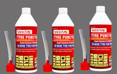 New Face JGJ Tubeless Tyre Sealant And_H001_Instantly Seals Tubeless Pack Of 3 Tubeless Tyre Puncture Repair Kit