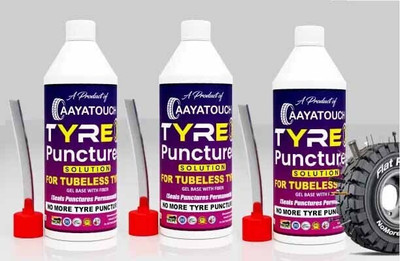 Aayatouch WSCD Tubeless Tire Sealant | Anti Puncture Liquid for Bike & Car Tyres pack of 3 Tubeless Tyre Puncture Repair Kit