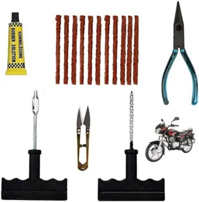 SHOWRIDE Repair Tool Kit Studding Auto Bike Tubeless Tyre Puncture Tubeless Tyre kit Tubeless Tyre Puncture Repair Kit