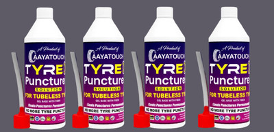 Aayatouch Tubeless Tire Sealant | Anti Puncture Liquid_F001_For Bike & Car Tyre Pack Of 4 Tubeless Tyre Puncture Repair Kit