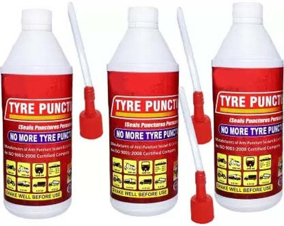 Aayatouch Tyre Sealer Puncture Sealant for All Two Wheelers Tube Tyres (1500ml Pack Of 3) Tubeless Tyre Puncture Repair Kit